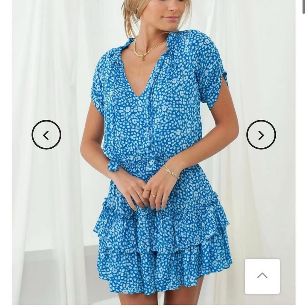 Isabelle's Cabinet blue mini dress size